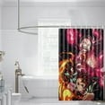 thumbnail image 4 of Slayer Tanjirou Inosuke Kyoujurou pattern Design polyester Fabric Shower Shower Curtain Liner Bathroom Washable 35.4 / 40 / 50 / 60*70IN, 4 of 7