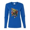 thumbnail image 3 of Dean Russo Some Angels Dog Lover Womens Graphic Long Sleeve T-Shirt, Royal, Medium, 3 of 6