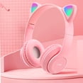 thumbnail image 4 of Typpkmm Cute Ear Bluetooth Headphones with LED Light Flash Stereo Foldable, 4 of 7