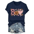 thumbnail image 4 of Clearance! HCURIBAD Shirts for Women, Women's Round Neck Long Sleeve Top Halloween Printed Casual Loose T Shirt, Womens Graphic Tees, Halloween Shirts for Women 1PC Top Navy XL, 4 of 6