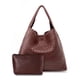 thumbnail image 1 of Bolso de mano MELOLILA grande de piel tejida para mujer con bolso de mano, 1 of 6