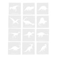 thumbnail image 2 of 12pcs Dinosaur Wall Art Stencils Hollow Templates for Decorating, 2 of 3