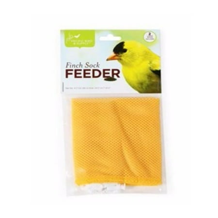 Pacific Bird Nyjer Seed Feeder Finch Thistle Sock White Yellow 2-piece (Best Nyjer Seed Bird Feeders)