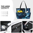 thumbnail image 3 of Honeii Celestial Ram Night Sky for Tote Bag with Adjustable Strap,Beach Bag, Waterproof Sandproof Beach Tote Bag, Large Capacity Foldable Beach Bags, 3 of 7