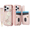 thumbnail image 5 of Tianyeda Wallet Case for iPhone 16 Pro 6.3'', Card Holder, RFID Blocking, PU Leather , Kickstand, Protective Shockproof Cover Pink, 5 of 5