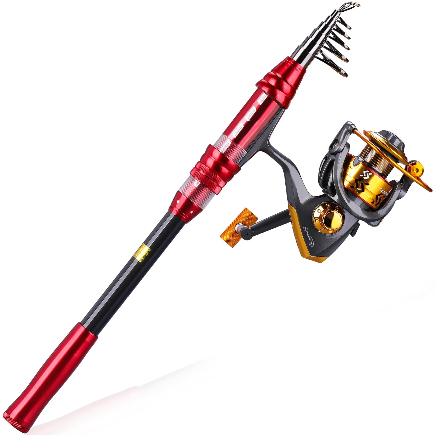 Buy Sougayilang Spinning Fishing Rod and Reel Combos Portable Telescopic Fishing  Pole Spinning reels for Travel Saltwater Freshwater Fishing Online at  desertcartSeychelles