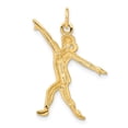 thumbnail image 3 of 14k Yellow Gold Gymnast Charm Pendant, 3 of 4