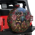 thumbnail image 3 of Lotusprinthandmade 3D Rottweiler Dog Spare Tire Cover With Backup Camera Hole 6 Sizes (29 in.), 3 of 7