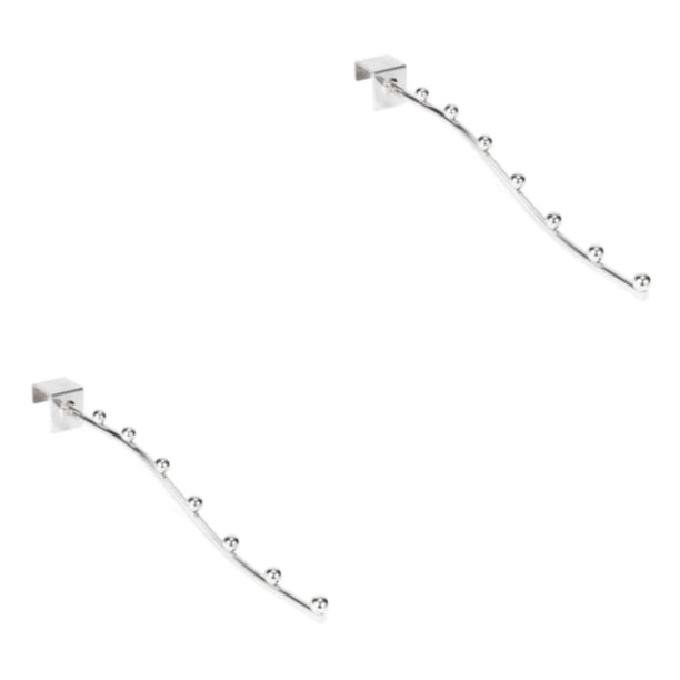 Toystoory Gancho montado en la pared Ropa Diversos Ganchos Soporte Bolso Estante de almacenamiento Percha resistente para baño Dormitorio Tipo 1 2Conjunto