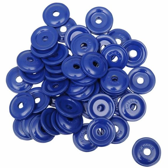 Woodys Round Digger 5/16" Blue Aluminum Support Backer Plates 48 Pack (AWA-3795)