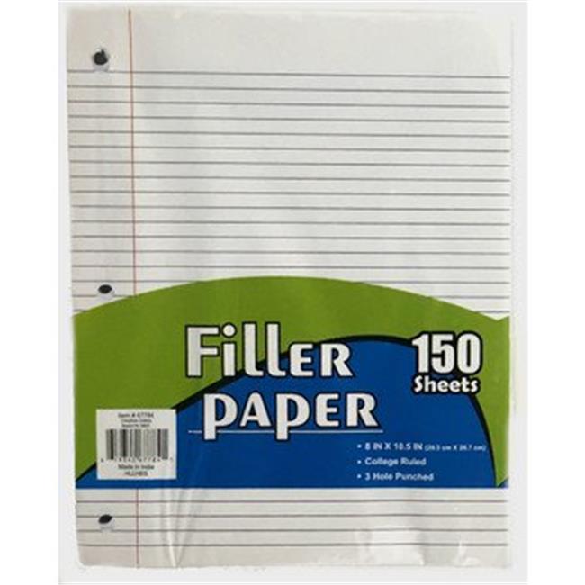 DDI 1949655 Filler Paper College Ruled 150 Sheets Case of 36