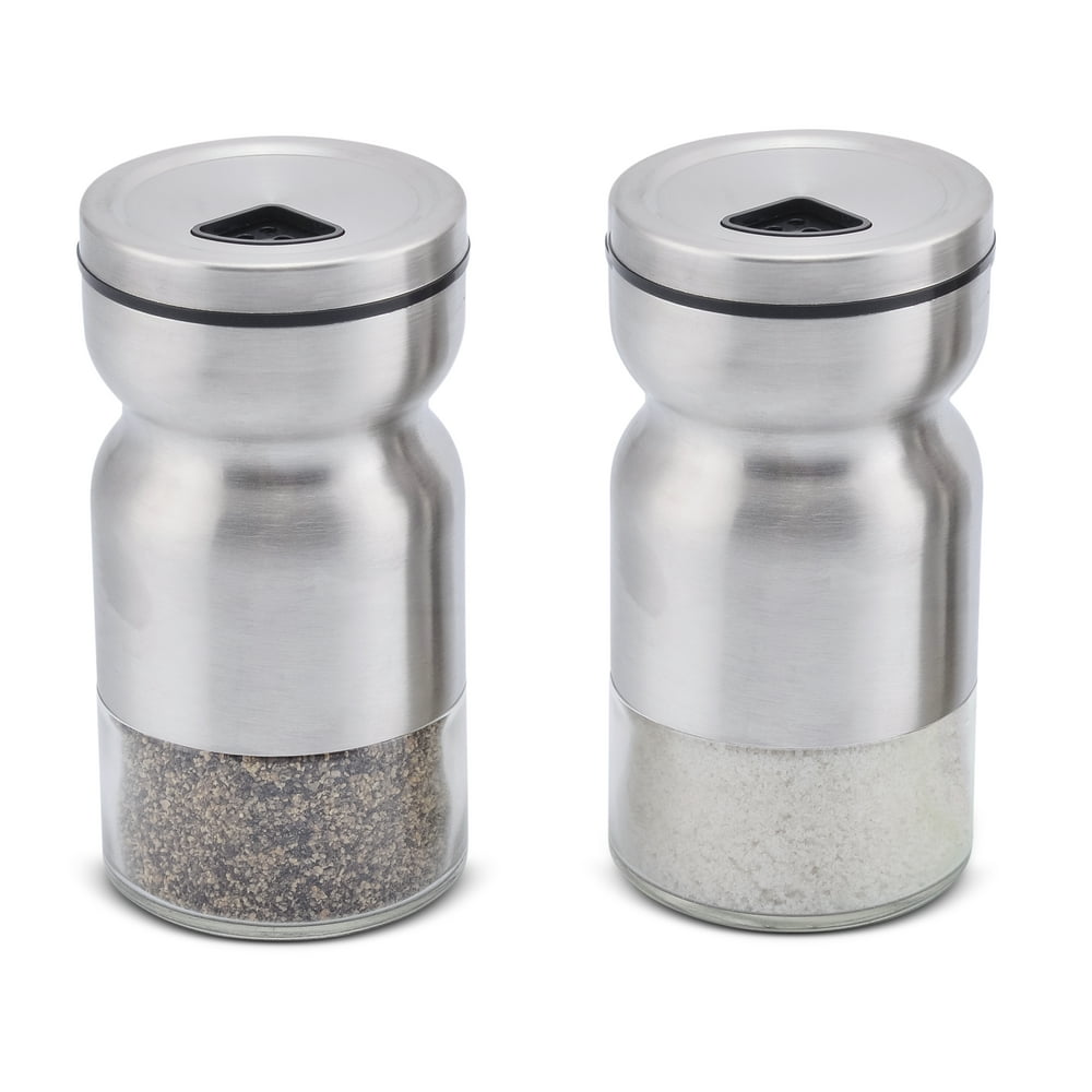 Home EC Premium Salt and Pepper Shakers with Adjustable Pour Holes