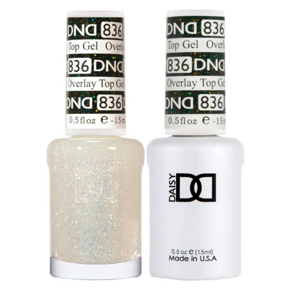 DND Nail Polish Gel & Matching Lacquer Set Duo 836 Overlay Top Gel