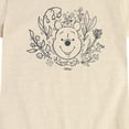 thumbnail image 2 of Winnie the Pooh - Floral Face - Toddler Girls Fitted Short Sleeve T-Shirt, 2 of 4