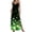 Multicolour, variant on Women's Summer Casual Dress, V Neck Sleeveless Nightgown, Printed Sleep Dress for Women, Soft Flowy Long Skirt, for Vacation Beach, St Patricks Day Outfit Ideas