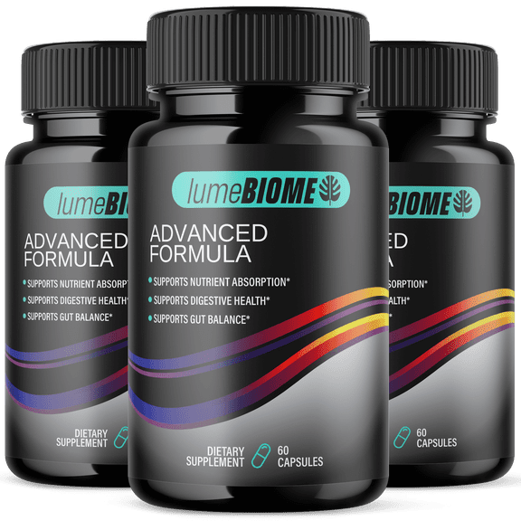 Lume Biome Gut Health Pills Advanced Formula Digestion Support LumeBiome 180 Capsules