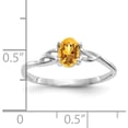 thumbnail image 2 of 14K White Gold Citrine Birthstone Ring (Size 7) Made In India xbr152, 2 of 5