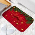 thumbnail image 6 of 1pc Christmas Background Absorbent Non-Slip Bathroom Thickened Flannel Rug Decor,Soft,Quick Drying,Suitable For Indoor/outdoor Use,Bathrooms,Bedrooms,Kitchens,Terrace,Laundry Rooms,16"x24", 6 of 9