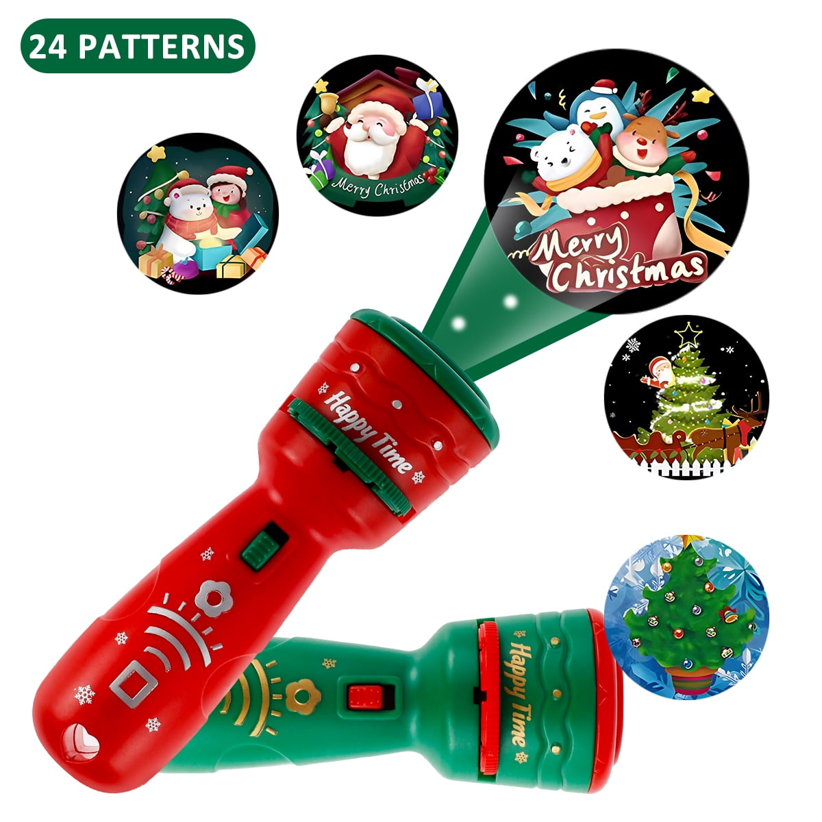 THRENS Christmas Flashlight Projector Fun Torch Projector with
