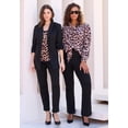 thumbnail image 4 of Roaman's Women's Plus Size Comfort Stretch Ponte Blazer, 4 of 5