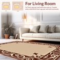 thumbnail image 2 of ODIKA 8' x 10' Machine Washable Non-Slip Area Rug, Traditional Scroll High Traffic Rug, Beige, 307223, 2 of 7