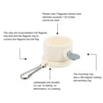 thumbnail image 2 of KAKOWELY 4Pcs 1 Inch Flag Fasteners Flag Pole Rings with Metal Flag Clip (White),1.5"X1.5"X1.18", 2 of 4