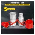 thumbnail image 6 of Skid Steer Hydraulic Quick Connect Couplers 1/2" NPT - 8 Pair Kit - 5076 PSI - ISO 16028 - For Bobcat, John Deere, CAT & More, 6 of 7