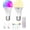 Modern, variant on USB LED Rechargeable Light Bulb with Remote Control, Magnetic E12 Light Bulb,12 RGB Color Changing & 3 Color Temperature,2000mah,Dimmable Bulb with Timer Function for Wireless Table Lamps,2 Pack