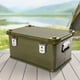 thumbnail image 3 of Estuche de transporte protector duro de 50L, caja organizadora multifuncional de aleación de aluminio para maletero de coche, caja de almacenaje para acampada y senderismo, 3 of 9