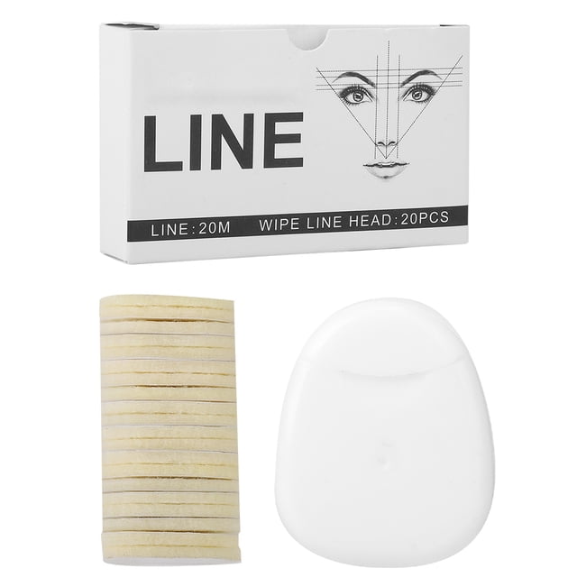 Kit de toallitas para línea de teñido de línea de posicionamiento auxiliar para tatuaje de cejas suministro de tatuaje