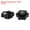 Black, variant on 12 Pieces Star Knobs 1/4-20 Thread 38mm 6-Point Head Brass Insert Through Hole Threaded Hand Knob Black