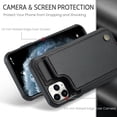 thumbnail image 2 of Mantto Case for iPhone 16 Pro Max with Card Holder, Retro PU Leather RFID Blocking Credit Card Slots Double Magnetic Clasp Flip Kickstand Shockproof Phone Cover for iPhone 16 Pro Max,Black, 2 of 9