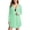 Mint Green, variant on Womens UPF 50+ Beach Swim Cover Ups Sun Protection Hoodie Jackets Zip Up Long Sleeve Side Ruched Drawstring Hooded Jacket for Swimsuit Watermelon Red M