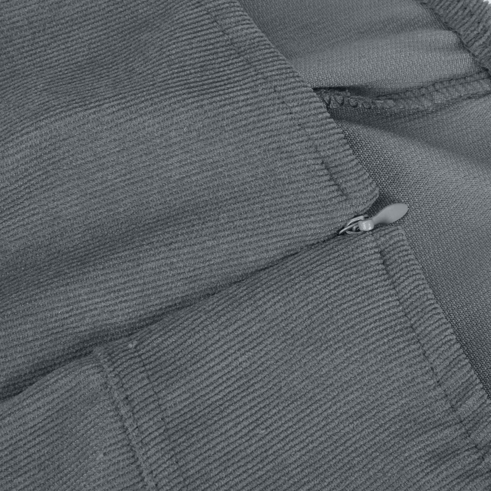 JWZUY Women Corduroy Flare Pants Elastic Waist Bell Bottom Trousers High Waist Pants with Pocket Gray XL