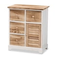 thumbnail image 1 of Baxton Studio Gella Rustique Fini Bois 4 Tiroirs Unité de Stockage, 1 of 10