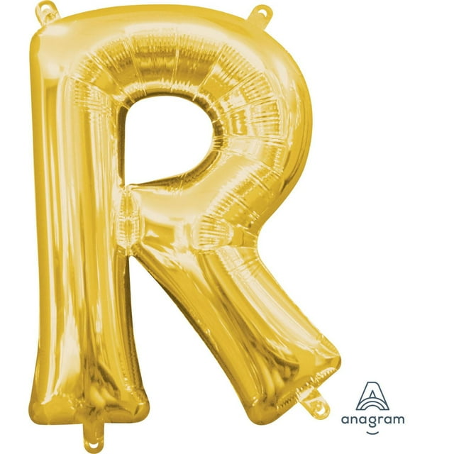 Anagram International Party-Eh! Gold Letter R Balloon