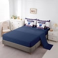 thumbnail image 5 of Manfei Ice Hockey Boy Twin Bedding Sets 7-Piece, Teens Sports Theme Bedding Comforter Set, Geometric Honeycomb Sheet Sets, Ultra Soft Room Decor, 5 of 8