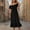 Black, variant on Flowy Dresses For Women Sevevn Women's Summer Short Dresses Short Sleeve Solid Color Loose Off-Shoulder Midi Dress Casual Dresses For Women