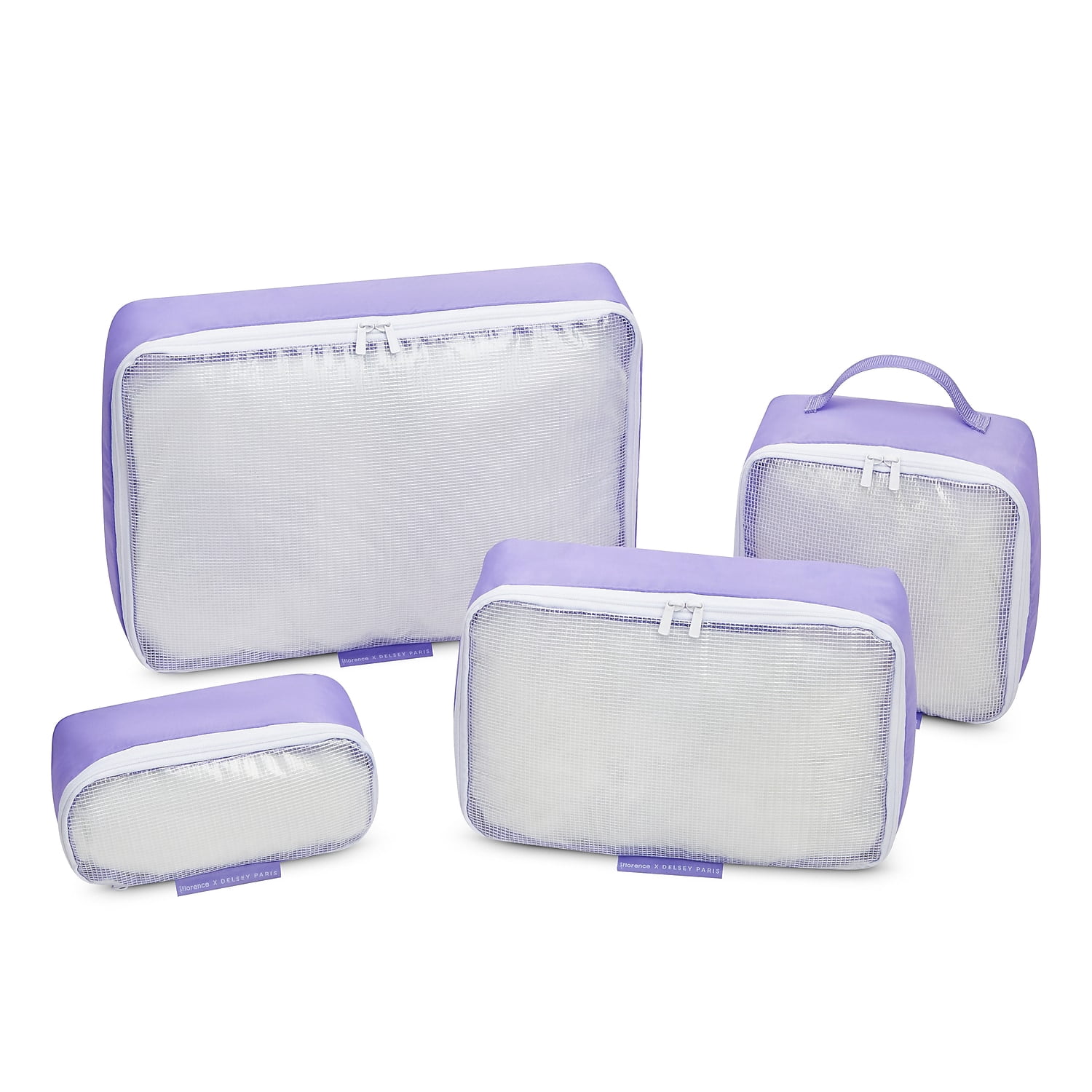 Florence by Mills x DELSEY PARIS No Drama 4-Piece Polyester Packing Cube Set Lavender (F4398103628)