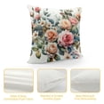 thumbnail image 4 of GOSMITH Navy Blue Pillow Covers Decorative Pillows Covers Boho Floral Roses Flower White Gray Pillow Covers Watercolor Décor for Living Room, 4 of 5