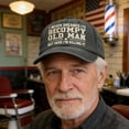 thumbnail image 3 of Tauxra Embroidered Baseball Cap for Men, Funny Angry Old Man Quote Washed Gray, 3 of 6