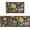 Floral Embroidery, variant on Christmas Gift Floral Farmhouse Kitchen Rugs Set 2 Piece Colorful Spring/Summer Flowers Decorative Rugs for Kitchen Low-Profile Floor Mats Decorations for Home Kitchen (17"x48"+17"x24")