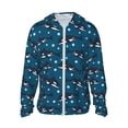 thumbnail image 1 of Disketp Party Shark Cute for Men's Sun Protection Hoodie Performance Long Sleeve Fishing Outdoor Lightweight-Large, 1 of 7