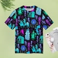 thumbnail image 4 of Spooky Halloween Party T Shirts Basic T-Shirt Short Sleeve Ladies Tee Shirt Summer Graphic Clothing, 4 of 6
