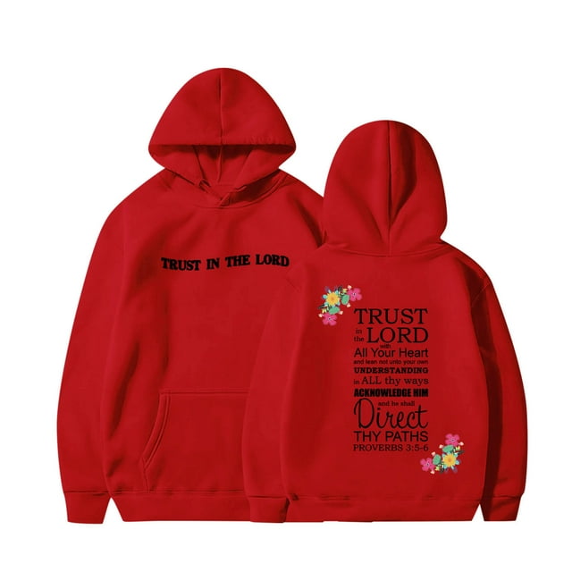 MEZZALL Sweat à Capuche Sport à Manches Longues Imprimé Mignon Décontracté pour Garçons et Filles, Rouge, 4-5 Ans