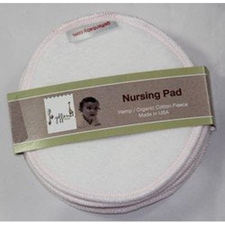 Geffen Baby Reusable Nursing Pads, 3-Pair Set, Soft Jersey, Hemp/Organic Cotton Blend