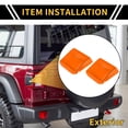 thumbnail image 2 of Cubierta de Lámpara Trasera para Jeep Wrangler JL JLU 2018-2024 y Gladiator JT 2020-2024 ABS Naranja, 2 of 6