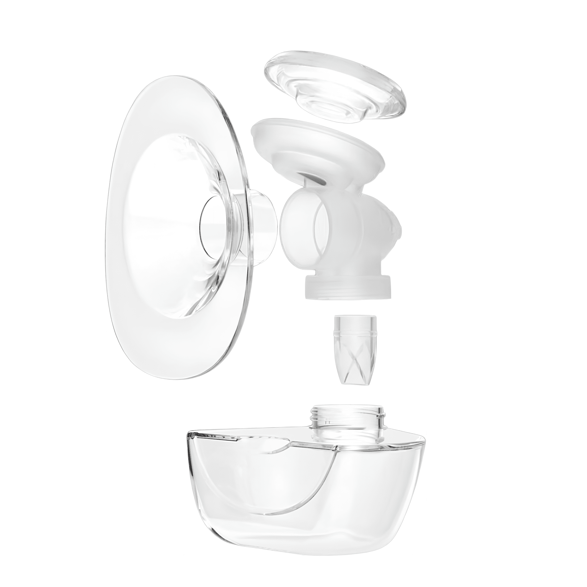 Zomee Fit Breast Shield Replacement Kit 25mm – Wearable Pump Flange, Diaphragm, Duckbill Valve & 6oz Collection Cup, BPA-Free Spare Parts Set for Zomee Fit Pump (Pump Not Included)