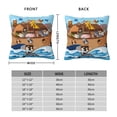 thumbnail image 2 of Yiaed Animals on Noah's Ark Floating Print Pillow Covers Super Soft Decorative Square Throw Pillow Covers Case Cushion Covers for Sofa Couch Bedroom Car Decor（No pillow core）-22"x22", 2 of 7