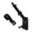 Black, variant on Heavy Duty Camera Brackets With 2 Mounting Positions For Solar Panel And Security Camera Featuring Adjustable Ball Head And Locking Knob